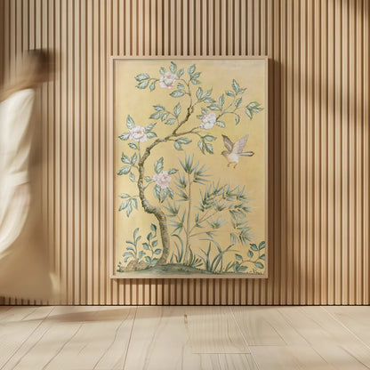 Spring Mural II by Julia Purinton. shown as over sized large wall art. Available as an archival giclee rolled canvas, fine art paper, or poster print. SKU 60422h.