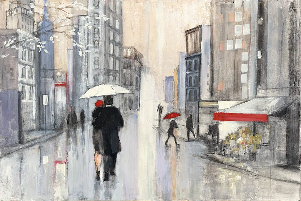 Spring Rain New York by Julia Purinton. SKU 18213i. Archival Giclee Fine art print for wall decor.
