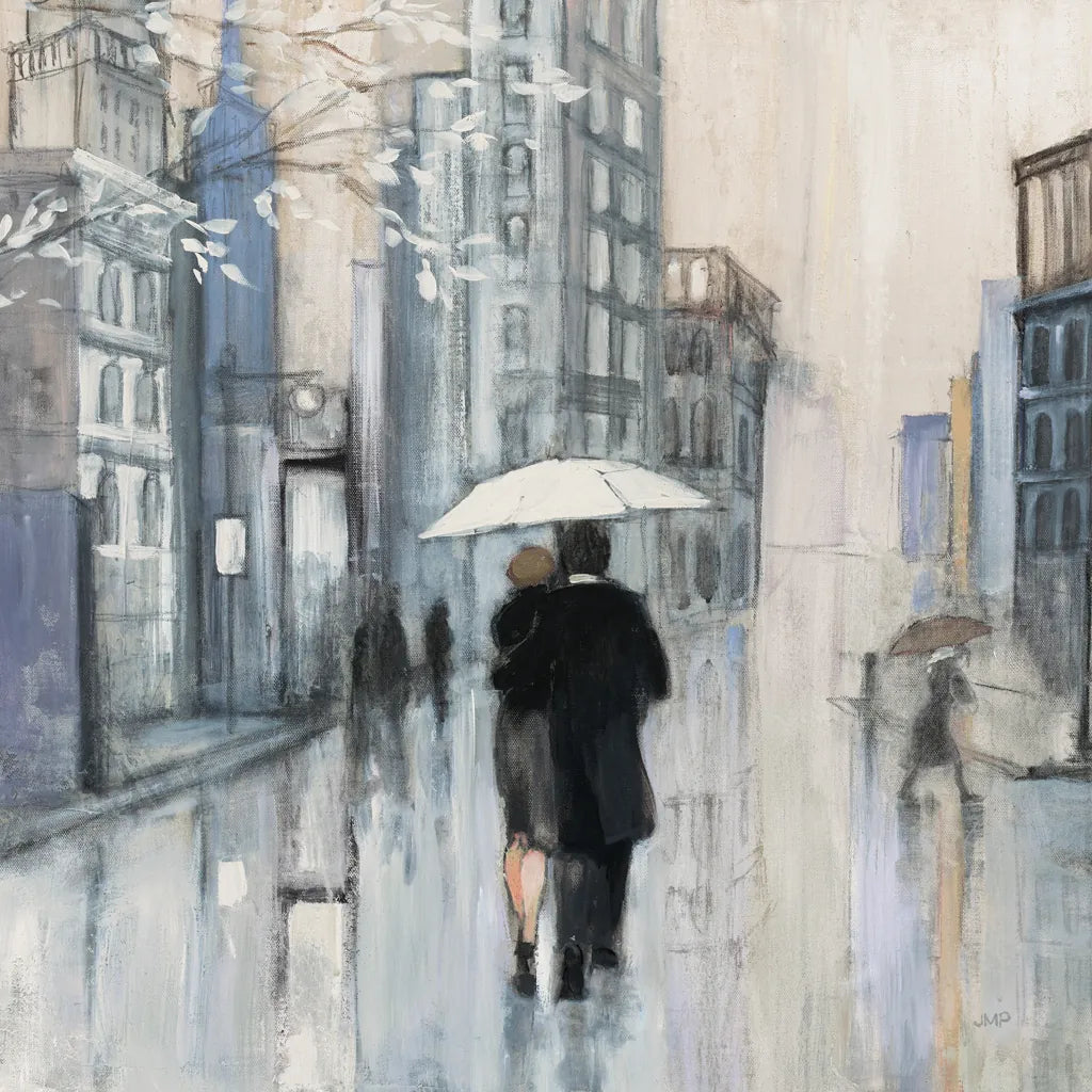 Spring Rain New York Neutral Crop by Julia Purinton. SKU 66596a. Archival Giclee Fine art print for wall decor.