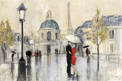 Spring Rain Paris Eiffel by Julia Purinton. SKU 18087i. Archival Giclee Fine art print for wall decor.