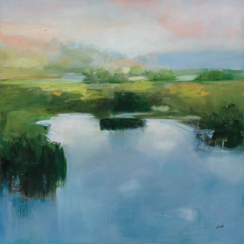 Still Water Blue by Julia Purinton. SKU 86272a. Archival Giclee Fine art print for wall decor.