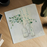 Summer Cuttings I by Julia Purinton. Shown as a detailed flat fine art print, highlighting archival giclee quality. Available as an archival giclee rolled canvas, fine art paper, or poster print. SKU 39310a.