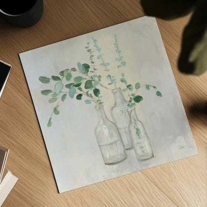 Summer Cuttings I by Julia Purinton. Shown as a detailed flat fine art print, highlighting archival giclee quality. Available as an archival giclee rolled canvas, fine art paper, or poster print. SKU 39310a.