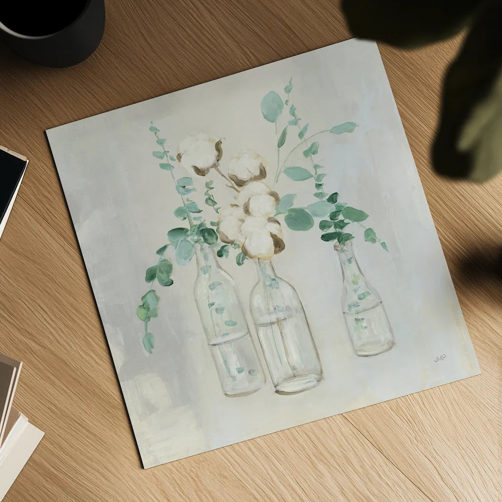 Summer Cuttings II by Julia Purinton. Shown as a detailed flat fine art print, highlighting archival giclee quality. Available as an archival giclee rolled canvas, fine art paper, or poster print. SKU 39311a.