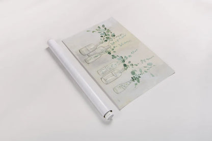 Summer Cuttings III Green Crop by Julia Purinton. shown as a rolled paper print. Available as archival giclee rolled canvas, fine art paper, or poster print. SKU 54530i.