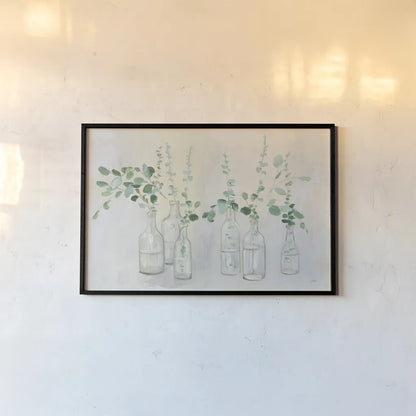 Summer Cuttings III Green Crop by Julia Purinton. shown as a paper print in a black flame. Available as a archival giclee rolled canvas, fine art paper, or poster print. SKU 54530i.