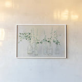 Summer Cuttings III Green Crop by Julia Purinton. shown as a paper print in a white frame. Available as a archival giclee rolled canvas, fine art paper, or poster print. SKU 54530i.