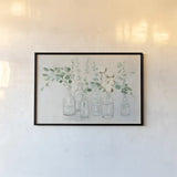 Summer Cuttings III v2 by Julia Purinton. shown as a paper print in a black flame. Available as a archival giclee rolled canvas, fine art paper, or poster print. SKU 45384i.