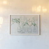 Summer Cuttings III v2 by Julia Purinton. shown as a paper print in a white frame. Available as a archival giclee rolled canvas, fine art paper, or poster print. SKU 45384i.