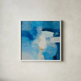 Summer Feeling I by Julia Purinton. Shown in a crisp white glass frame for a clean and minimalist style. Available as an archival giclee rolled canvas, fine art paper, or poster print. SKU 102758a.