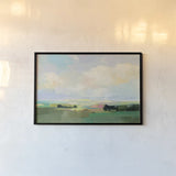Summer Sky I by Julia Purinton. shown as a paper print in a black flame. Available as a archival giclee rolled canvas, fine art paper, or poster print. SKU 58513i.