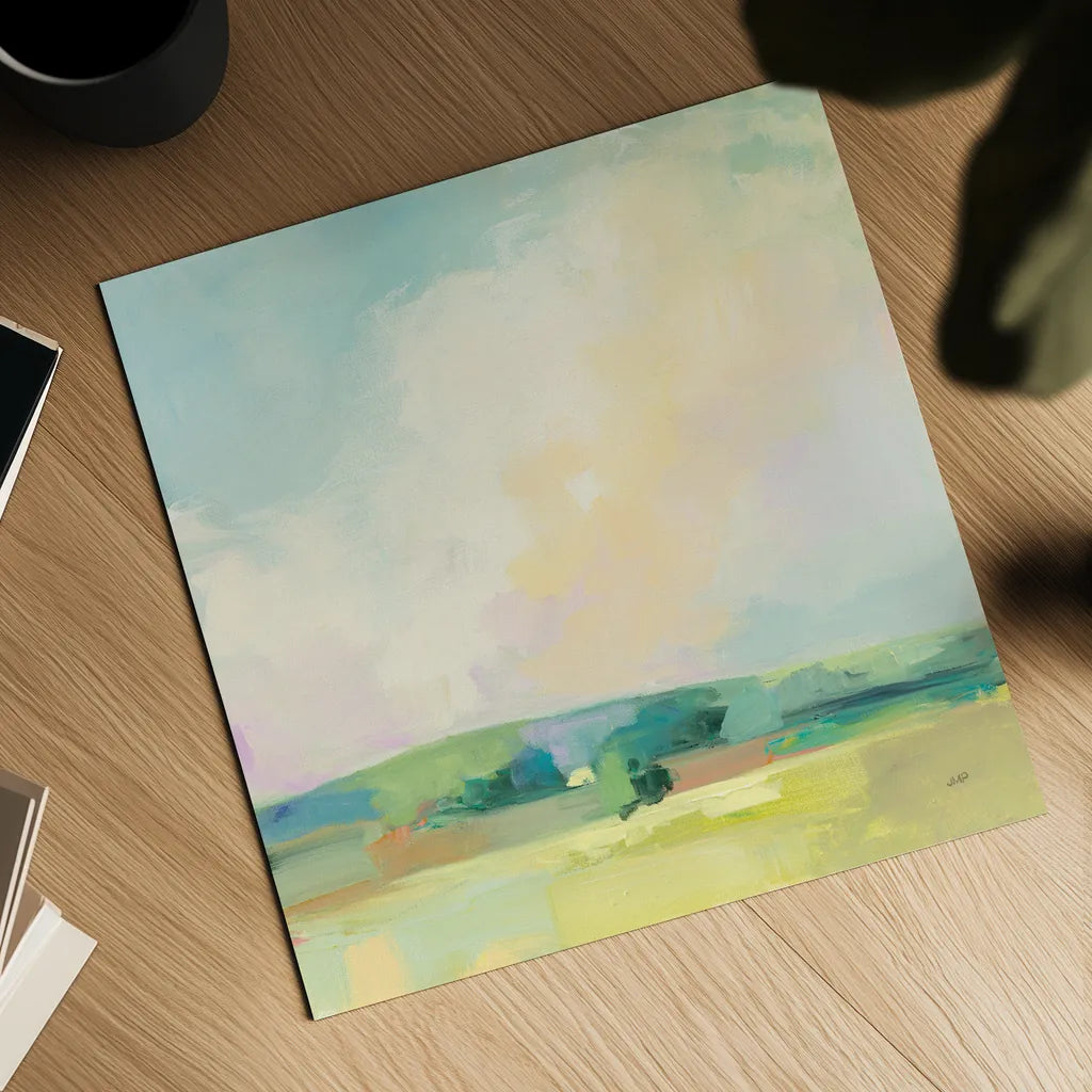 Summer Sky II by Julia Purinton. Shown as a detailed flat fine art print, highlighting archival giclee quality. Available as an archival giclee rolled canvas, fine art paper, or poster print. SKU 58514a.