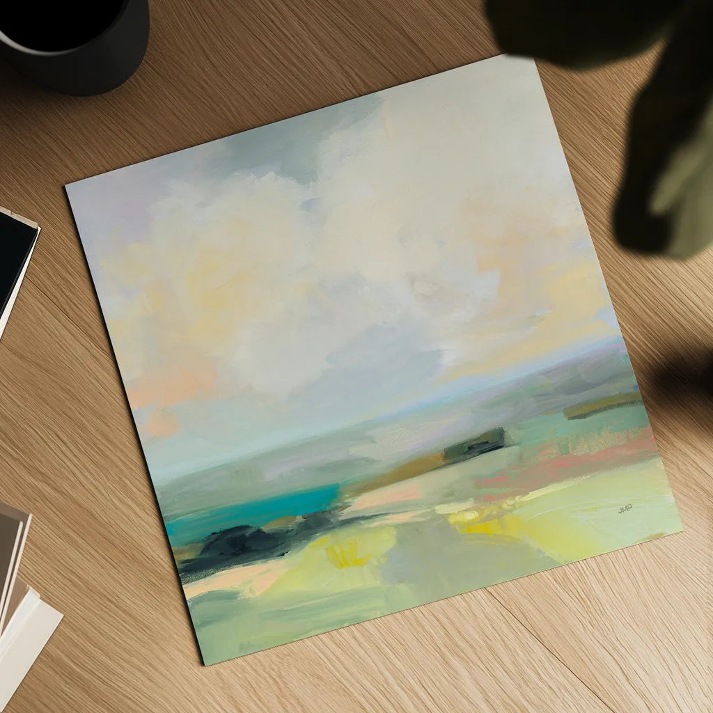 Summer Sky III by Julia Purinton. Shown as a detailed flat fine art print, highlighting archival giclee quality. Available as an archival giclee rolled canvas, fine art paper, or poster print. SKU 58515a.