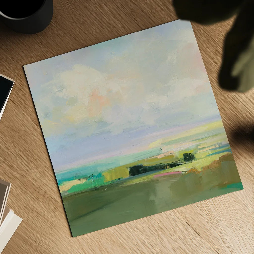 Summer Sky IV by Julia Purinton. Shown as a detailed flat fine art print, highlighting archival giclee quality. Available as an archival giclee rolled canvas, fine art paper, or poster print. SKU 74170a.