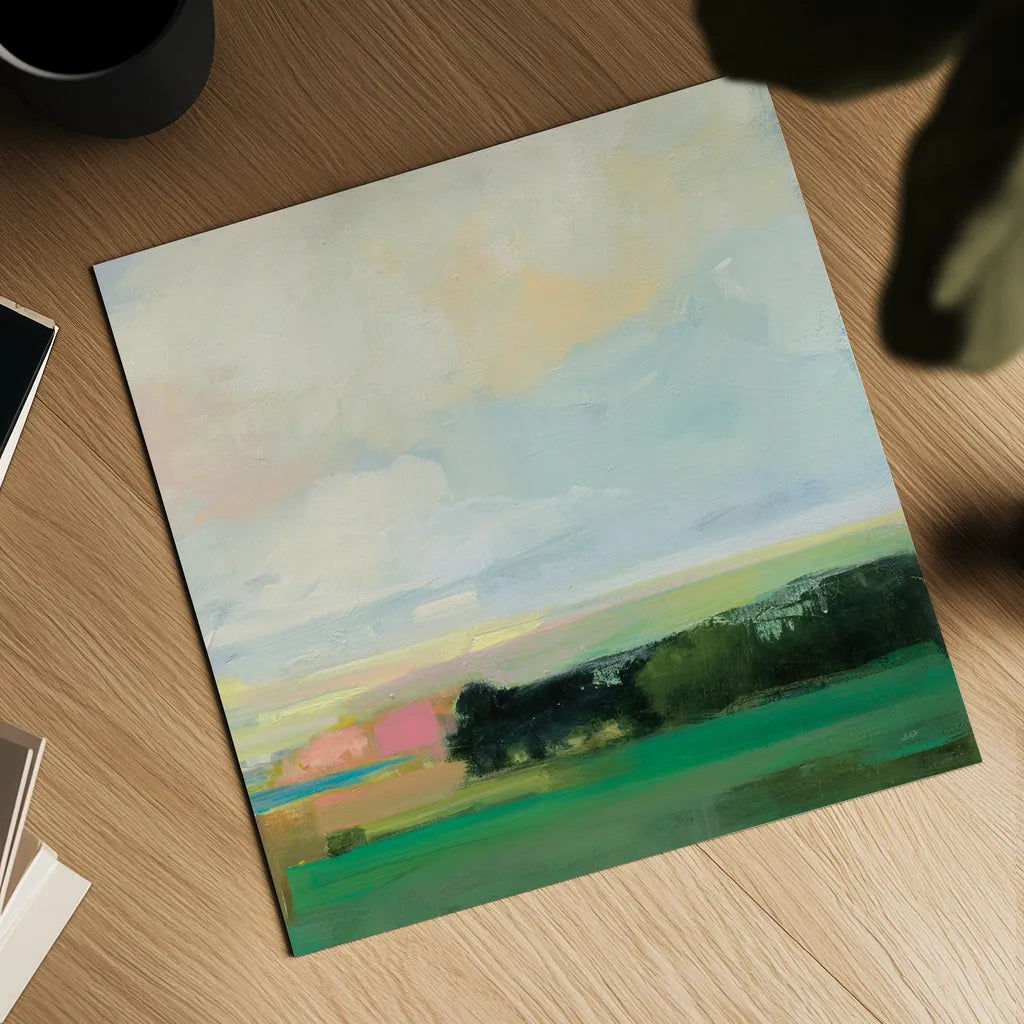 Summer Sky V by Julia Purinton. Shown as a detailed flat fine art print, highlighting archival giclee quality. Available as an archival giclee rolled canvas, fine art paper, or poster print. SKU 74171a.