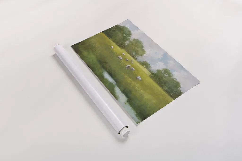 Sun Grazing by Julia Purinton. shown as a rolled paper print. Available as archival giclee rolled canvas, fine art paper, or poster print. SKU 90243i.