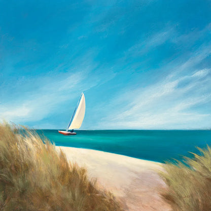 Sunday Sail by Julia Purinton. SKU 11437a. Archival Giclee Fine art print for wall decor.