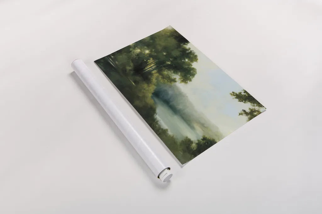 Sylvan View by Julia Purinton. shown as a rolled paper print. Available as archival giclee rolled canvas, fine art paper, or poster print. SKU 67931i.