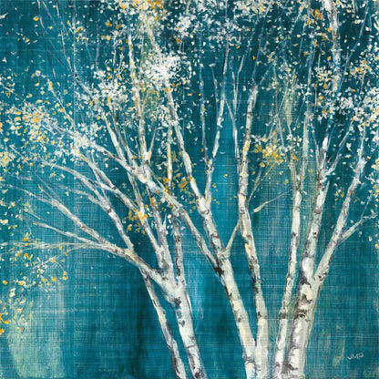 Teal Birch by Julia Purinton. SKU 37740a. Archival Giclee Fine art print for wall decor.