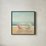 The Simple Life by Julia Purinton. Shown in a sleek black glass frame for a contemporary gallery look. Available as an archival giclee rolled canvas, fine art paper, or poster print. SKU 17466a.