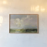 Thoughtful by Julia Purinton. shown as a paper print in a natural frame. Available as a archival giclee rolled canvas, fine art paper, or poster print. SKU 83845i.