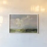 Thoughtful by Julia Purinton. shown as a paper print in a white frame. Available as a archival giclee rolled canvas, fine art paper, or poster print. SKU 83845i.
