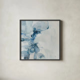 Tidewall by Julia Purinton. Shown in a sleek black glass frame for a contemporary gallery look. Available as an archival giclee rolled canvas, fine art paper, or poster print. SKU 103235a.