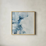 Tidewall by Julia Purinton. Shown in a natural wood glass frame for a timeless modern aesthetic. Available as an archival giclee rolled canvas, fine art paper, or poster print. SKU 103235a.
