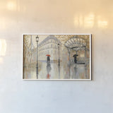 To the Metro by Julia Purinton. shown as a paper print in a white frame. Available as a archival giclee rolled canvas, fine art paper, or poster print. SKU 18788i.