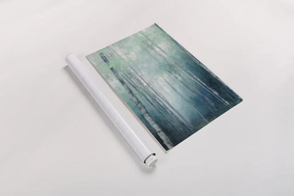 To the Woods Crop by Julia Purinton. shown as a rolled paper print. Available as archival giclee rolled canvas, fine art paper, or poster print. SKU 62754h.