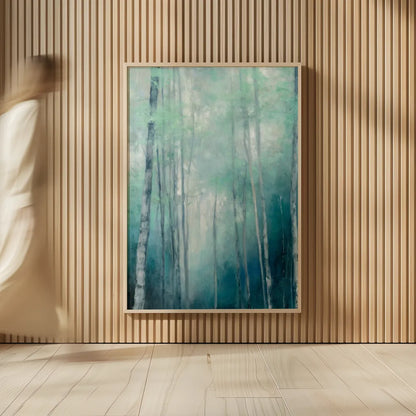 To the Woods Crop by Julia Purinton. shown as over sized large wall art. Available as an archival giclee rolled canvas, fine art paper, or poster print. SKU 62754h.