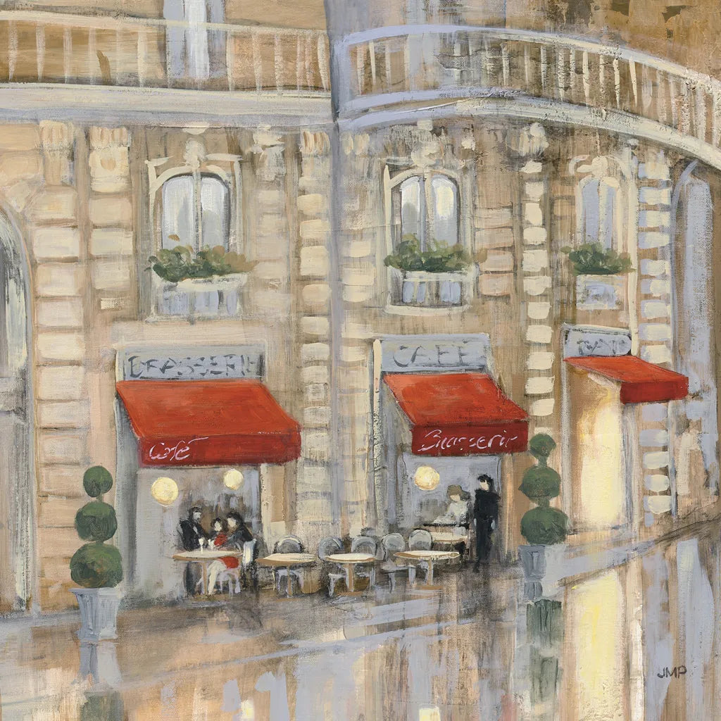 Touring Paris Couple II by Julia Purinton. SKU 21837a. Archival Giclee Fine art print for wall decor.