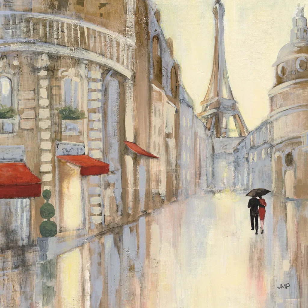 Touring Paris Couple III by Julia Purinton. SKU 21838a. Archival Giclee Fine art print for wall decor.