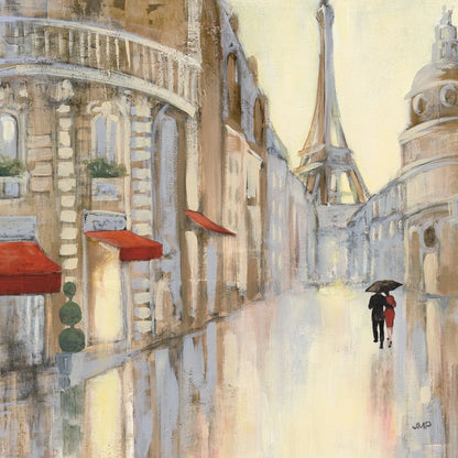 Touring Paris Couple III by Julia Purinton. SKU 21838a. Archival Giclee Fine art print for wall decor.