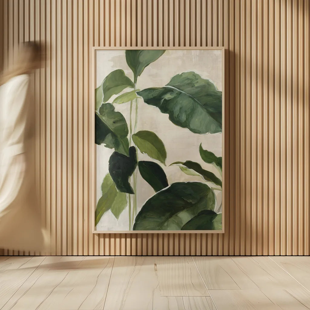 Tropical Study II Crop by Julia Purinton. shown as over sized large wall art. Available as an archival giclee rolled canvas, fine art paper, or poster print. SKU 70135h.