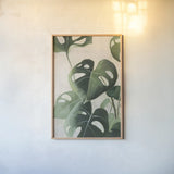 Tropical Study IV Crop by Julia Purinton. shown as a paper print in a natural frame. Available as a archival giclee rolled canvas, fine art paper, or poster print. SKU 70137h.