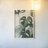 Tropical Study IV Crop by Julia Purinton. shown as a paper print in a white frame. Available as a archival giclee rolled canvas, fine art paper, or poster print. SKU 70137h.