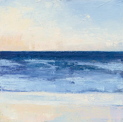 True Blue Ocean II by Julia Purinton. SKU 24587a. Archival Giclee Fine art print for wall decor.