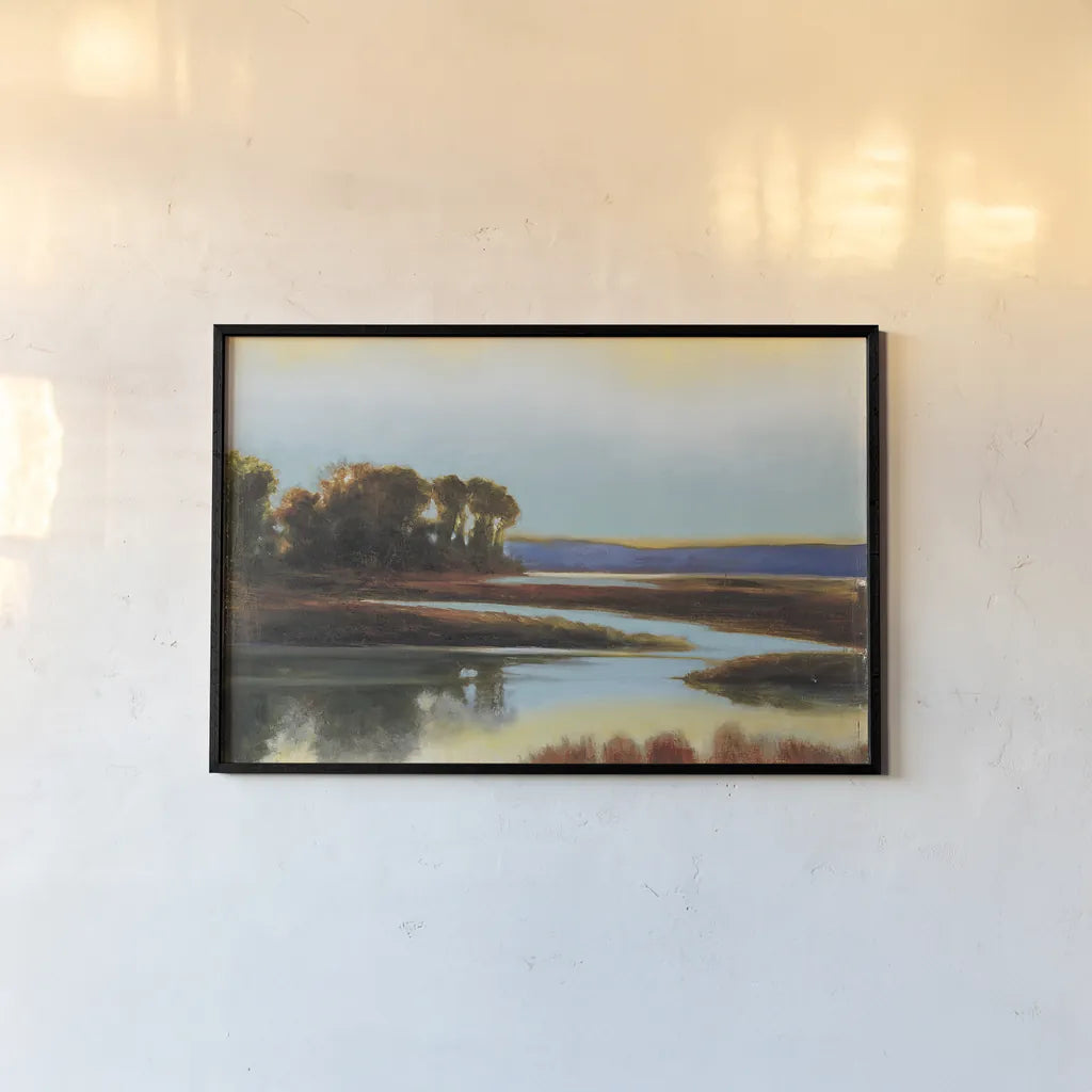 Twilight Crop by Julia Purinton. shown as a paper print in a black flame. Available as a archival giclee rolled canvas, fine art paper, or poster print. SKU 19682i.