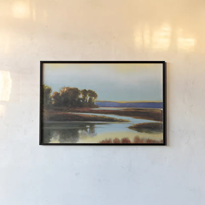 Twilight Crop by Julia Purinton. shown as a paper print in a black flame. Available as a archival giclee rolled canvas, fine art paper, or poster print. SKU 19682i.