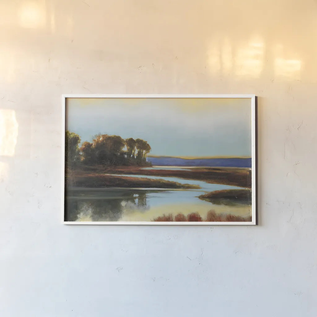 Twilight Crop by Julia Purinton. shown as a paper print in a white frame. Available as a archival giclee rolled canvas, fine art paper, or poster print. SKU 19682i.