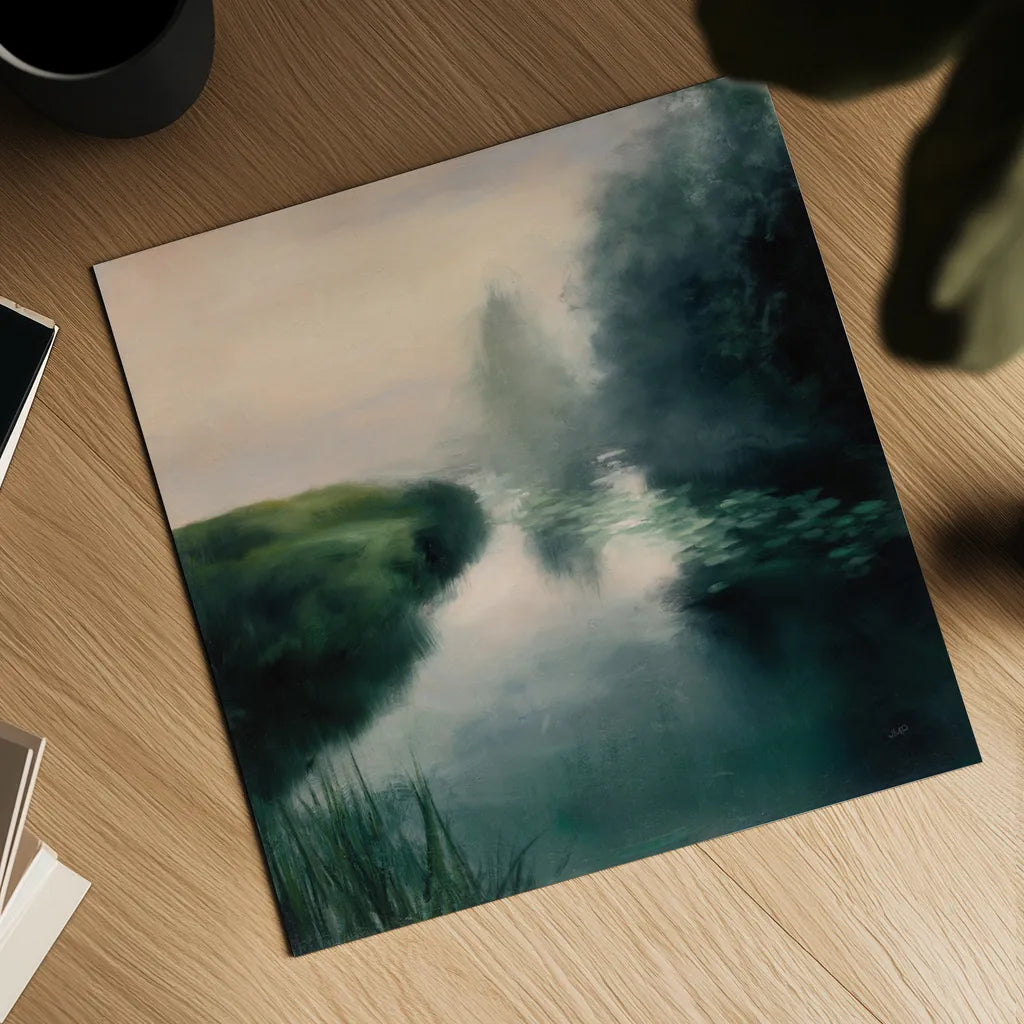 Twilight Fog by Julia Purinton. Shown as a detailed flat fine art print, highlighting archival giclee quality. Available as an archival giclee rolled canvas, fine art paper, or poster print. SKU 45447a.