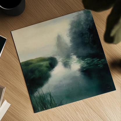 Twilight Fog Neutral by Julia Purinton. Shown as a detailed flat fine art print, highlighting archival giclee quality. Available as an archival giclee rolled canvas, fine art paper, or poster print. SKU 48708a.