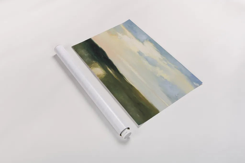 Verdant Horizon by Julia Purinton. shown as a rolled paper print. Available as archival giclee rolled canvas, fine art paper, or poster print. SKU 95220i.