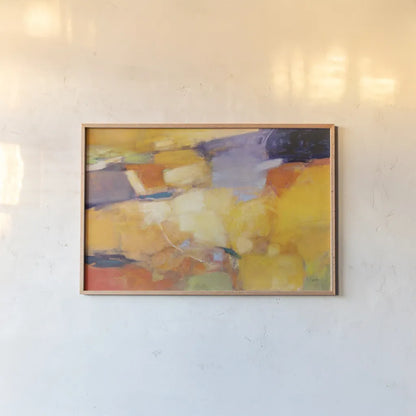 Vibrant by Julia Purinton. shown as a paper print in a natural frame. Available as a archival giclee rolled canvas, fine art paper, or poster print. SKU 87782i.