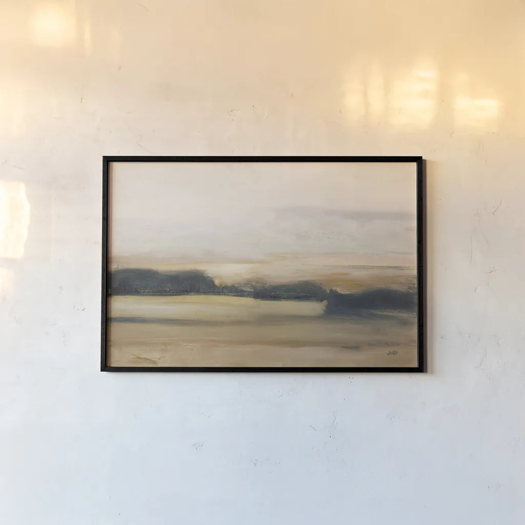 View From the Top Neutral by Julia Purinton. shown as a paper print in a black flame. Available as a archival giclee rolled canvas, fine art paper, or poster print. SKU 68942i.