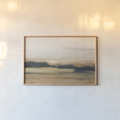 View From the Top Neutral by Julia Purinton. shown as a paper print in a natural frame. Available as a archival giclee rolled canvas, fine art paper, or poster print. SKU 68942i.