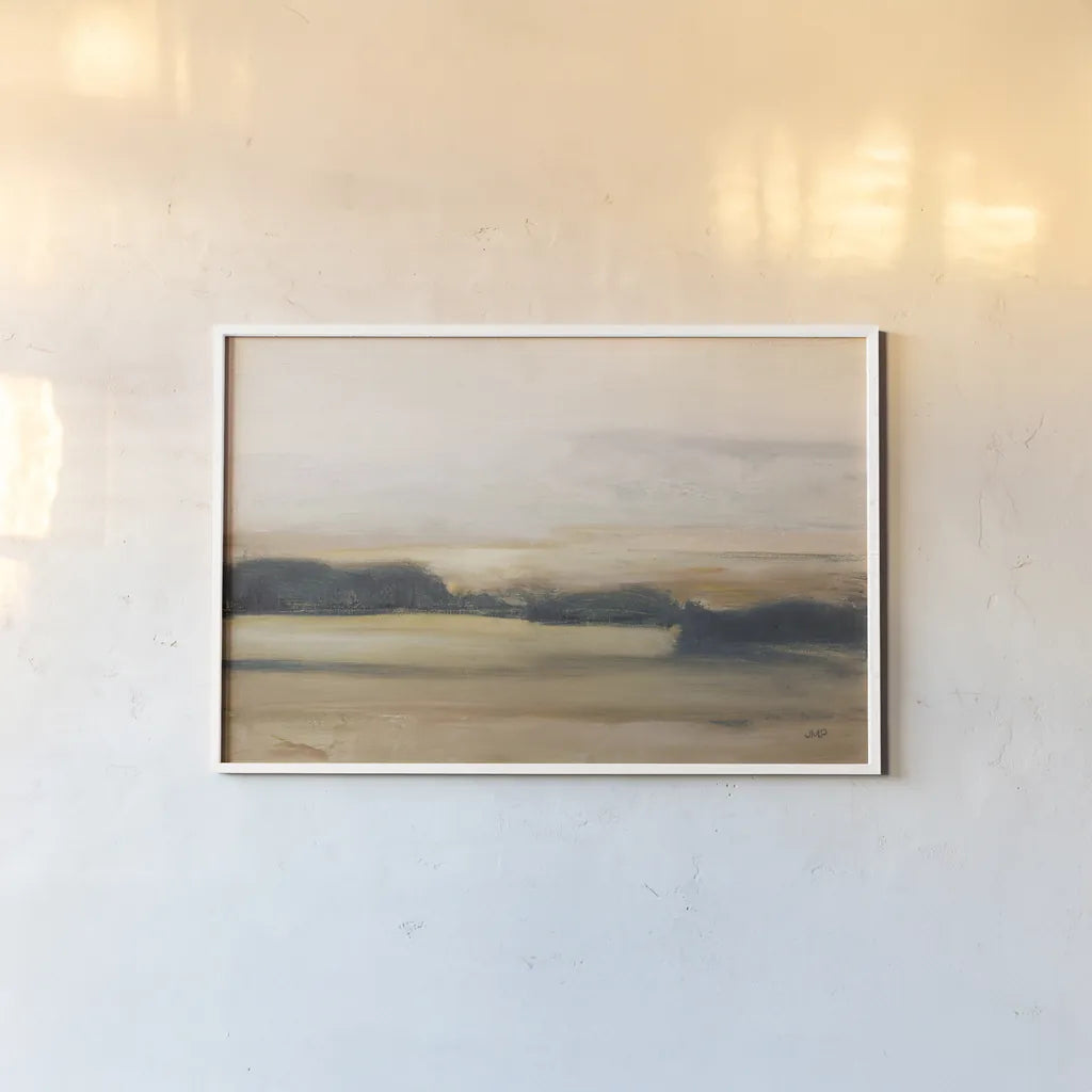 View From the Top Neutral by Julia Purinton. shown as a paper print in a white frame. Available as a archival giclee rolled canvas, fine art paper, or poster print. SKU 68942i.