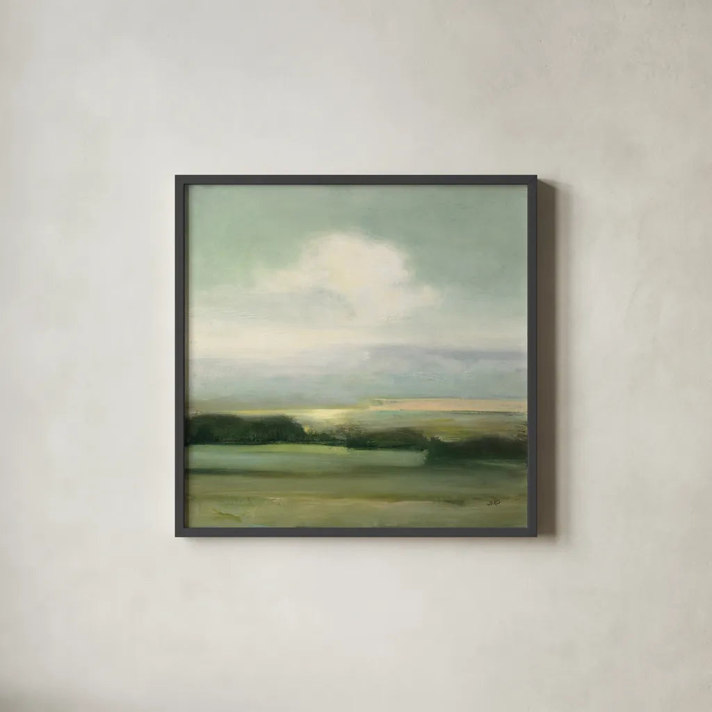 View from the Top by Julia Purinton. Shown in a sleek black glass frame for a contemporary gallery look. Available as an archival giclee rolled canvas, fine art paper, or poster print. SKU 68559a.