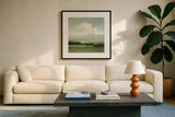 View from the Top by Julia Purinton. Displayed in a glass frame with matte in a clean modern living room. Available as an archival giclee rolled canvas, fine art paper, or poster print. SKU 68559a.